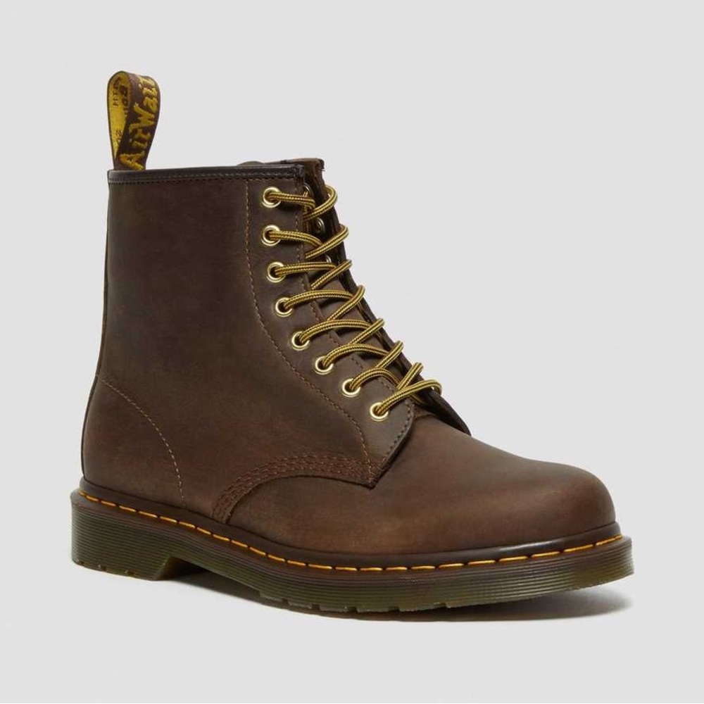 Dr. Martens - 1460 CRAZY HORSE LEATHER LACE UP BOOTS